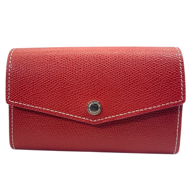 【未使用】MACKINTOSH マッキントッシュ 財布 二つ折り財布 折財布 ミディアムウォレット ロゴ レザー レッド拍卖