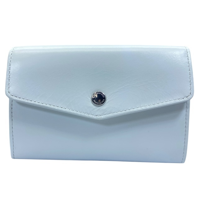 【未使用】MACKINTOSH マッキントッシュ 財布 二つ折り財布 折財布 ミディアムウォレット ロゴ レザー ホワイト 白拍卖