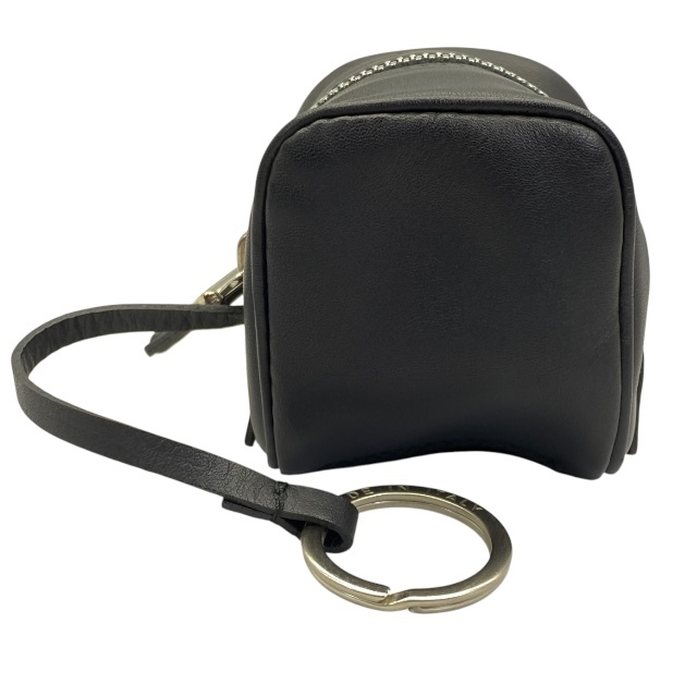 BALLY バリー ポーチ 小物入れ ミニポーチ ラウンドファスナー レザー ブラック キーリング付き拍卖