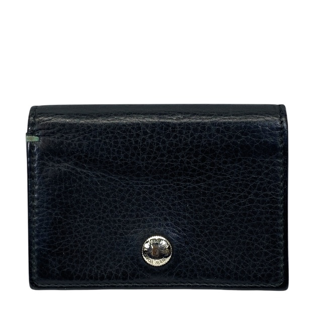 TIFFANY&Co. ティファニー カードケース パスケース 名刺入れ コンパクト 二つ折り レザー ブラック拍卖