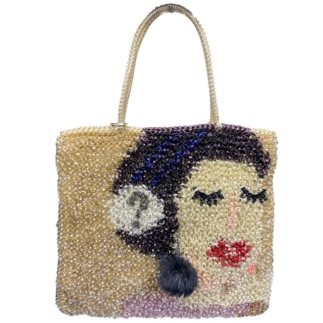 【希少】ANTEPRIMA アンテプリマ PAIO パイオ ワイヤーバッグ ハンドバッグ トートバッグ 手持ち鞄 肩掛け ワイヤー ゴールド マルチカラー拍卖