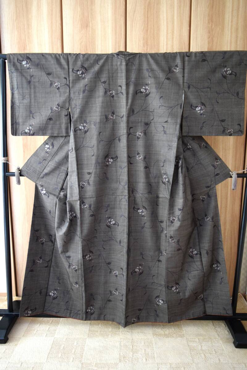 ▲本場大島紬 都喜ェ門 泥染 袷 広衿▲USED品 証紙なし拍卖