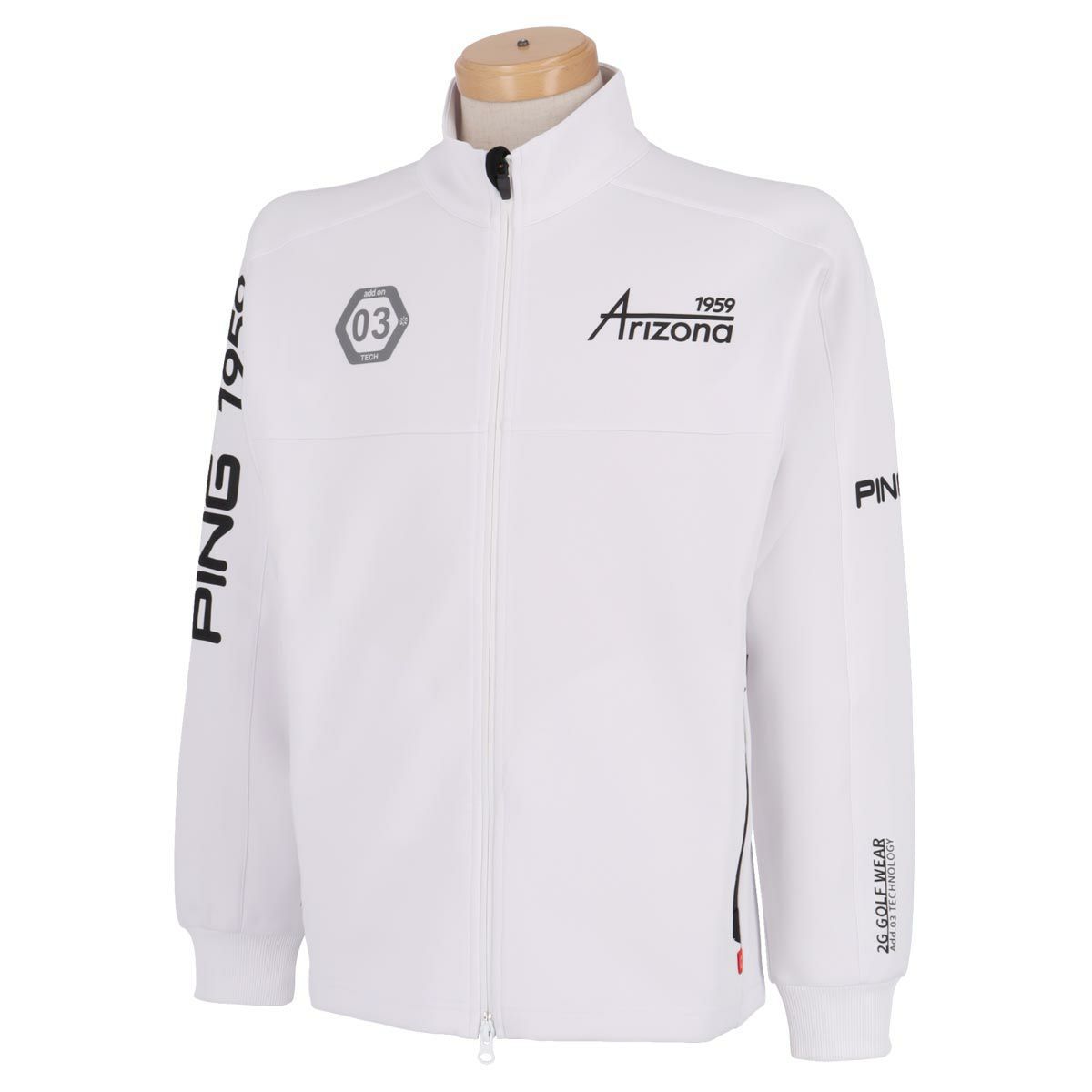 【必見】★ピン/PING/ゴルフ/メンズ /アドエルム/ストレッチ/ダンボールニット/フルジップ/ブルゾン★L〔P-729〕拍卖