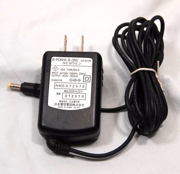 ■NTT S3-8410K B-PONHA B-ONU ACアダプター♪DC5V 1600mA◆中古美品拍卖