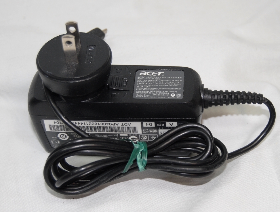 ■ACER ACアダプター PA-1300-04 12V1.5A ♪出力コネクタ変形マイクロUSB◆中古拍卖