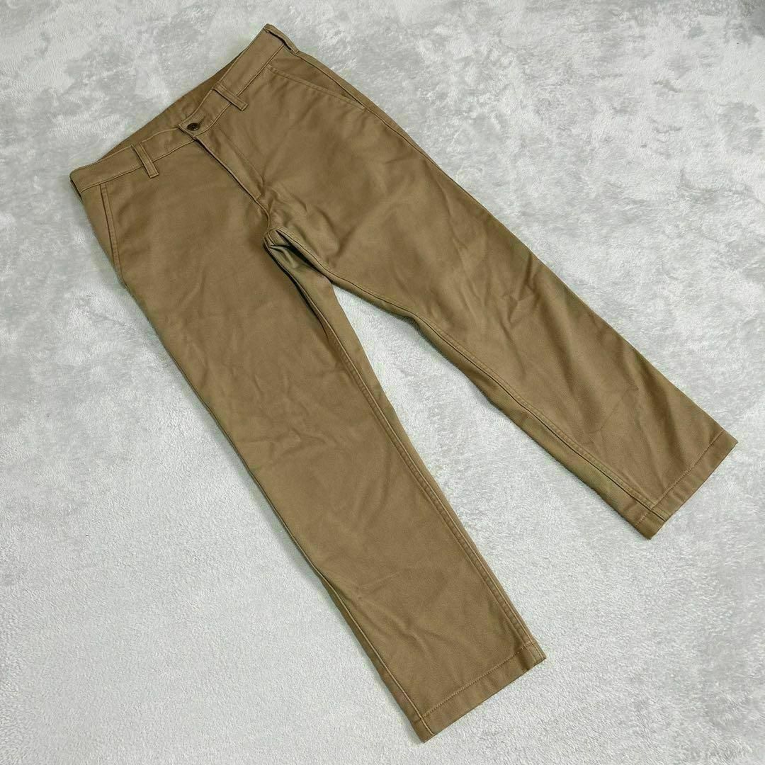 【UNIQLO】ユニクロ(F) 無地 コットン チノパン ストレッチ ストレートパンツ拍卖