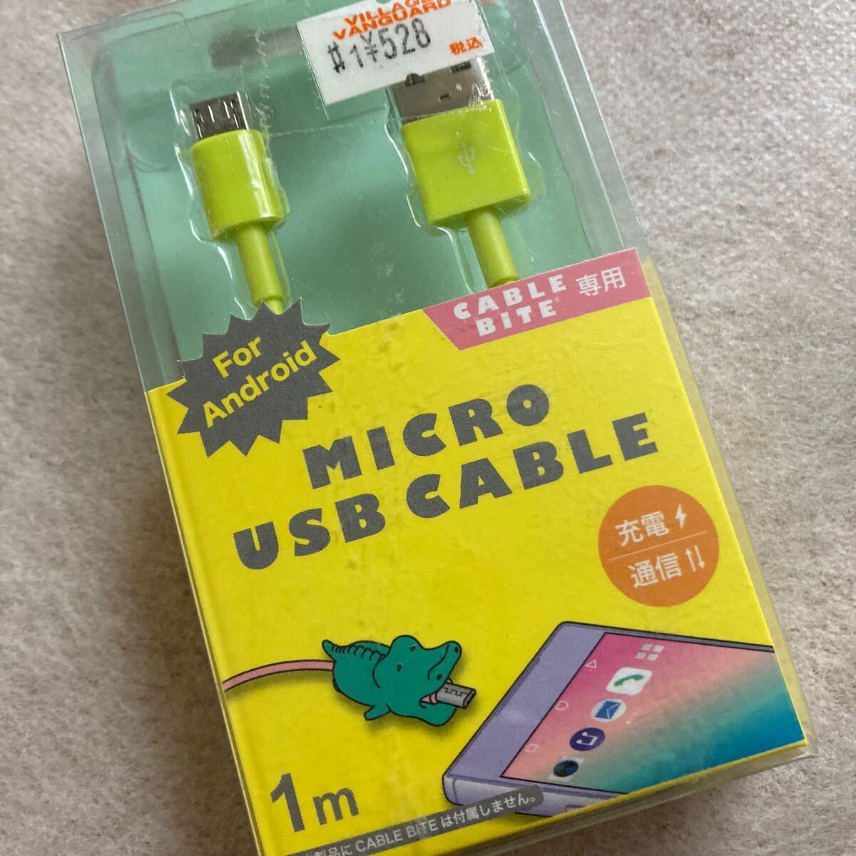 MICRO USB CABLE (1m) Android CABLE BITE用 【新品】拍卖