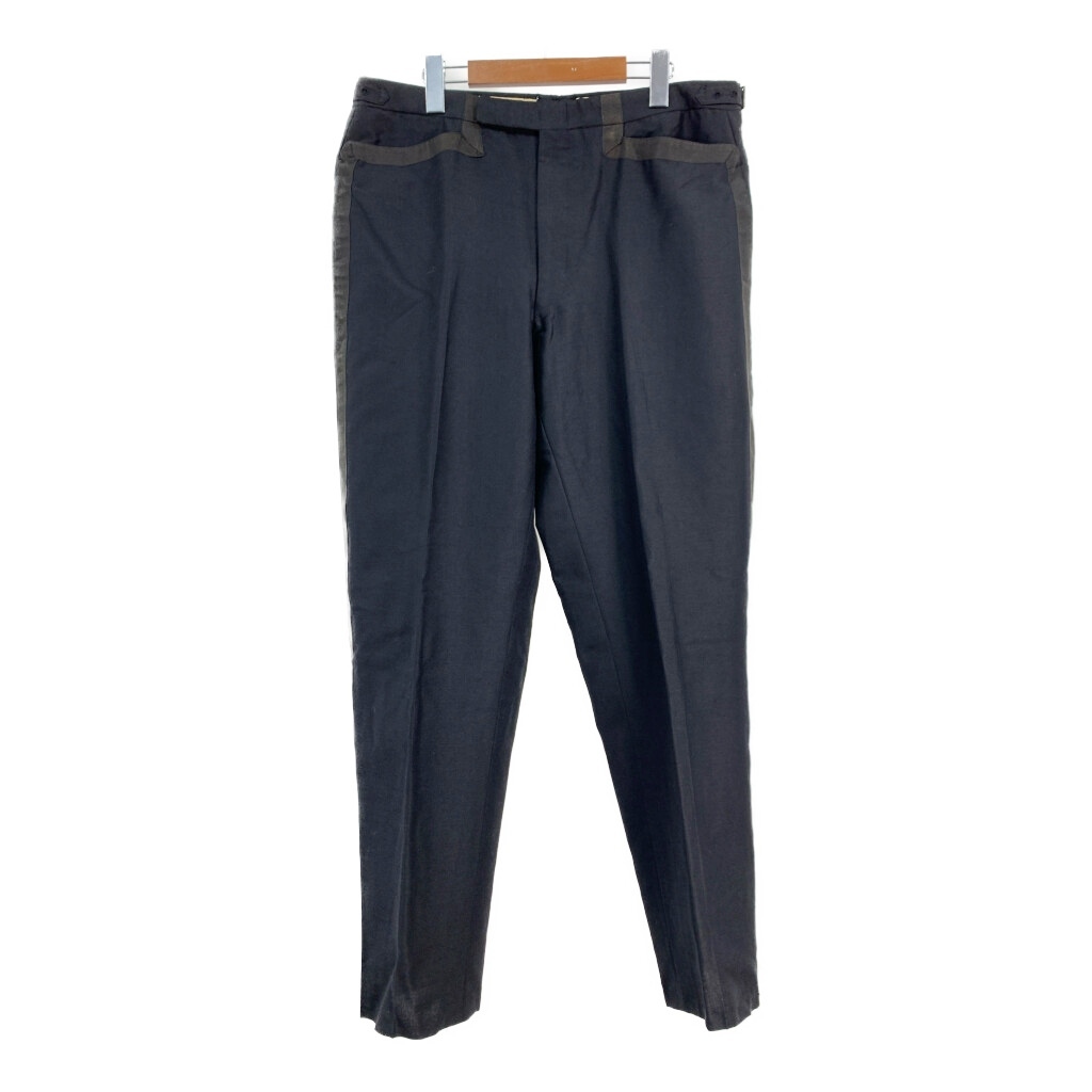 60年代 ウール タキシードパンツ スラックスパンツ ヴィンテージ ブラック (メンズ W35 L31相当) 中古 古着 S8050拍卖