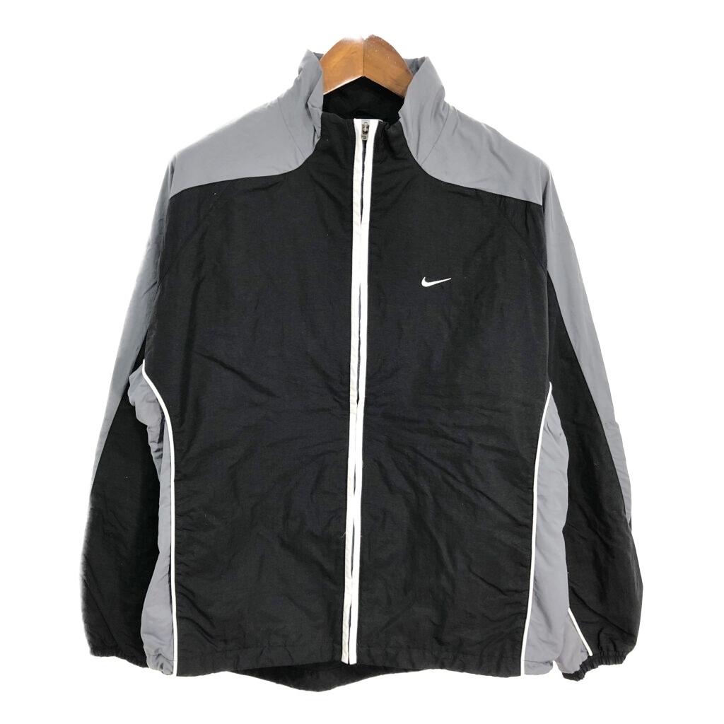 00年代 NIKE ナイキ ナイロンジャケット スポーツ ブラック (メンズ L) 中古 古着 S8563拍卖