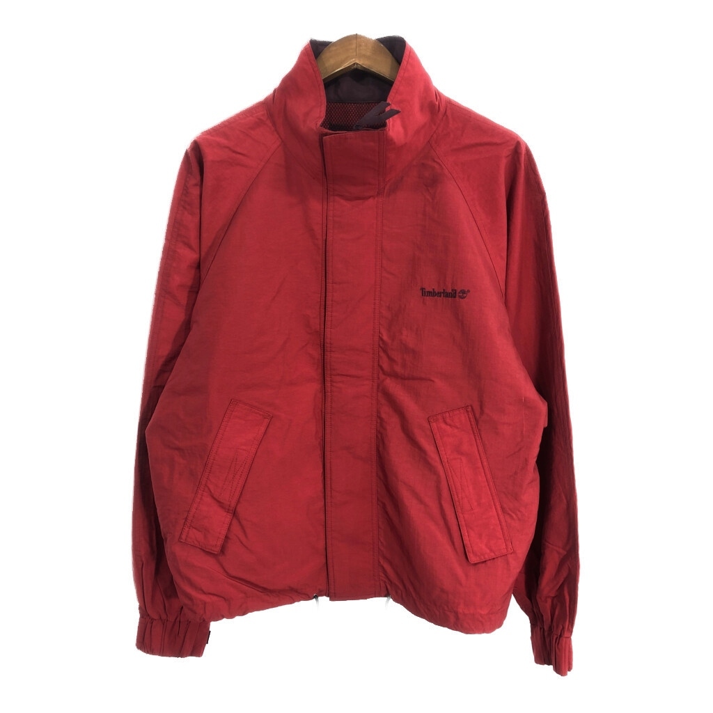 00年代 Timberland ティンバーランド WEATHERGEAR ナイロンジャケット アウトドア レッド (メンズ M) 中古 古着 S8994拍卖