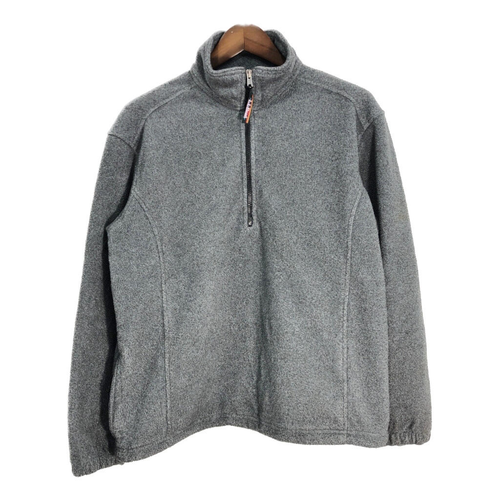 L.L.Bean エルエルビーン ハーフジップ フリースジャケット アウトドア グレー (レディース L) 中古 古着 T1869拍卖
