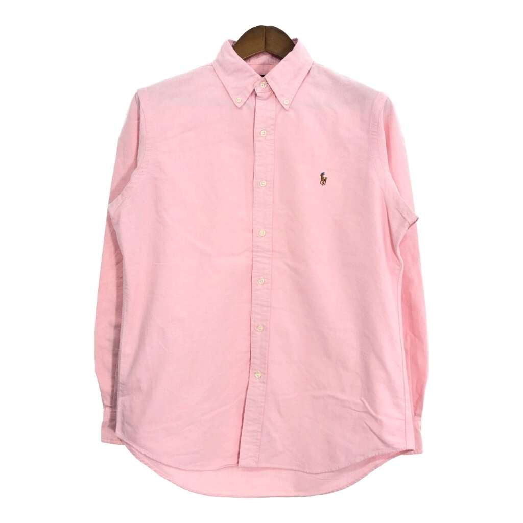 RALPH LAUREN ラルフローレン ボタンダウン 長袖シャツ ピンク (メンズ M) 中古 古着 T1943拍卖