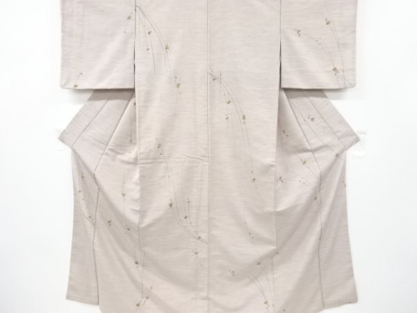 ys7284897; 宗sou 枝花模様手織り紬着物【アンティーク】【着】拍卖