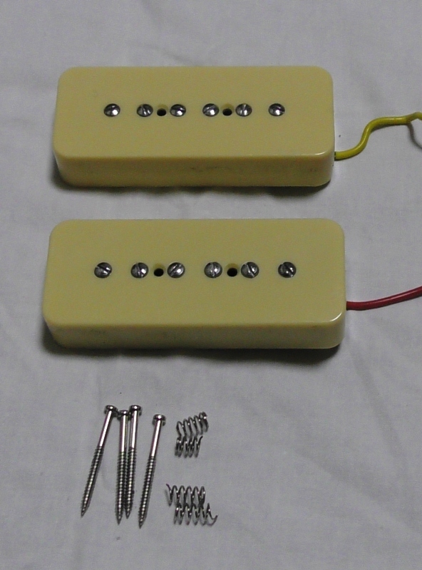 メーカー不明 ギター用 P90 ピックアップ F/Rセット拍卖