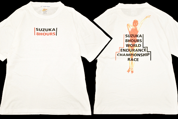 Y-8426★送料無料★SUZUKA CIRCUIT 鈴鹿サーキット SUZUKA 8HOURS 鈴鹿8時間耐久ロードレース★白 半袖 T-シャツ L拍卖