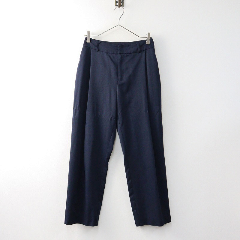 スローブイエナ SLOBE IENA テーパードパンツ 36/ネイビー ボトムス スラックス シンプル【2400014238532】拍卖