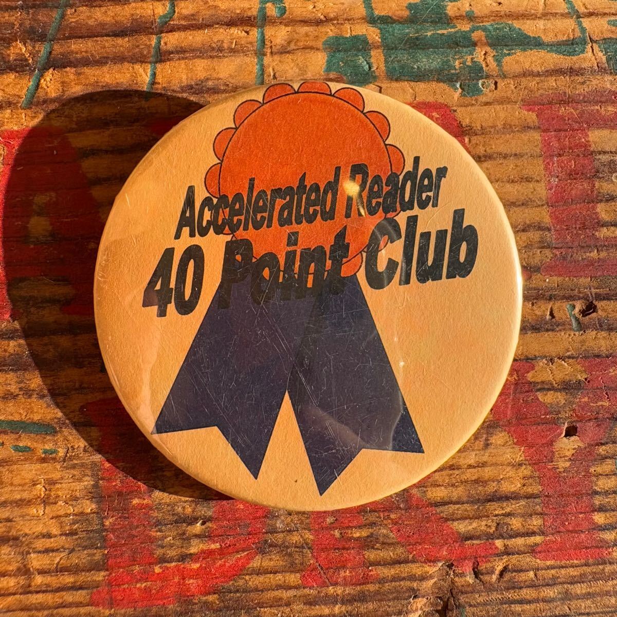 【USA vintage】 Pinback Button 40Point Club 缶バッジ アメリカビンテージ拍卖