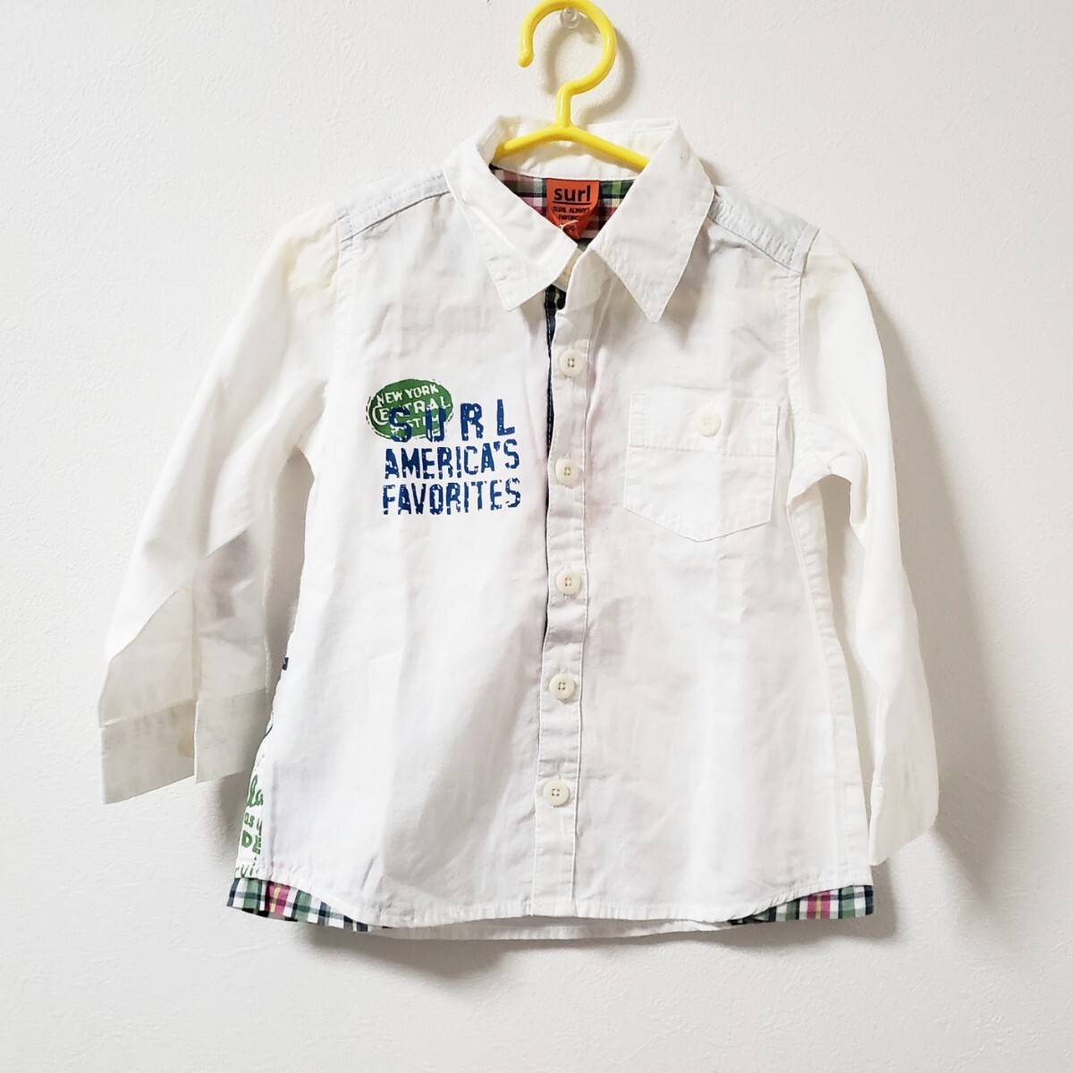 〈90〉新品 surl シュール 長袖 ブラウス シャツ yut90拍卖