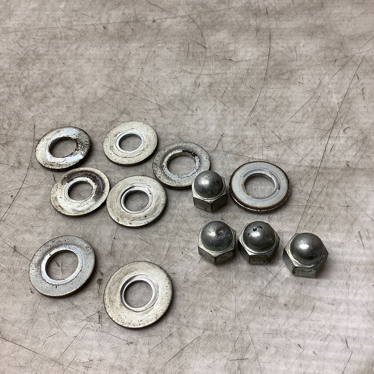 D52-49 ホンダ リトルカブ AA01 リアキャリア ナット ワッシャー 純正部品拍卖