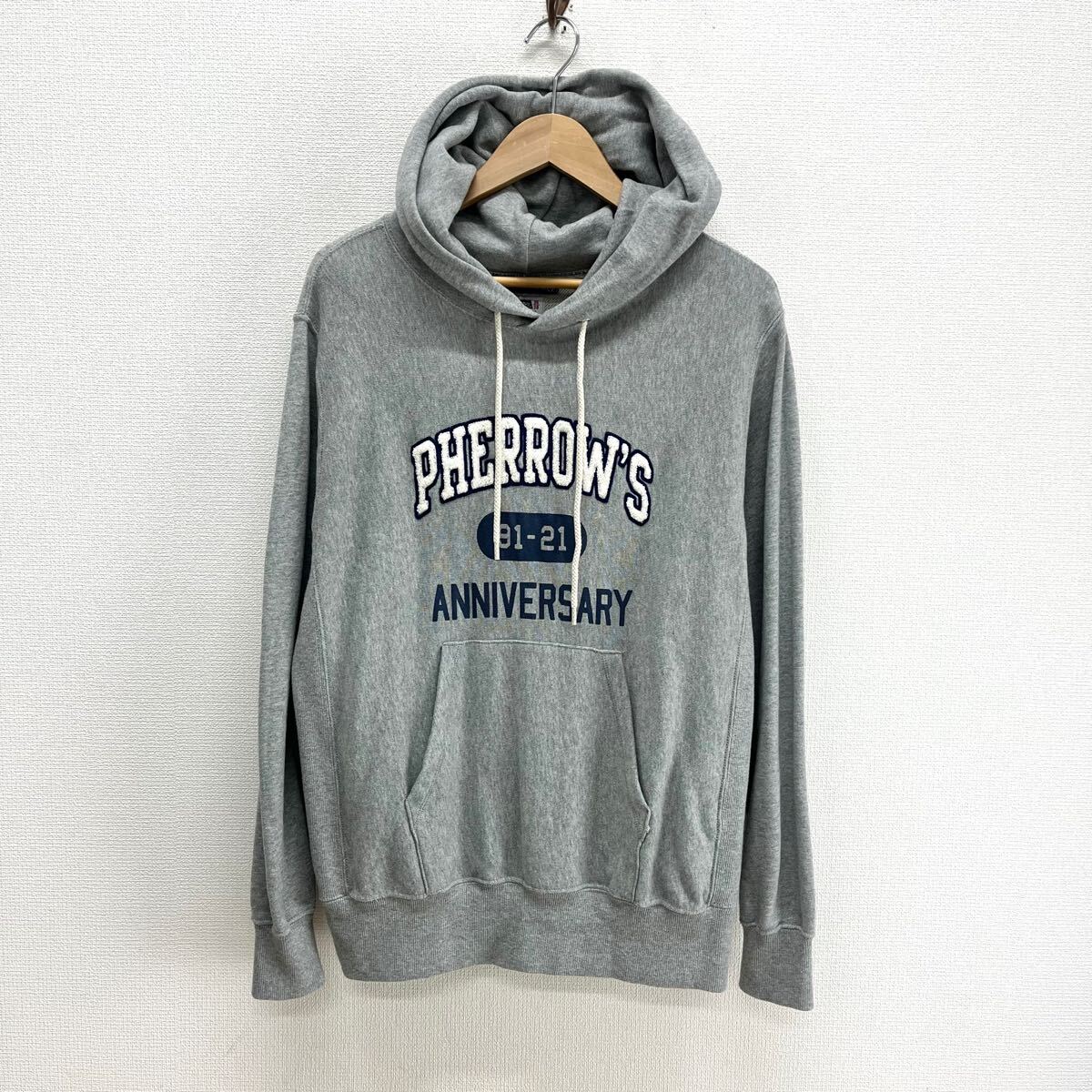 PHERROW'S フェローズ 30周年記念 30th プルオーバー スウェットパーカー フーディー ロゴ S 10120089拍卖