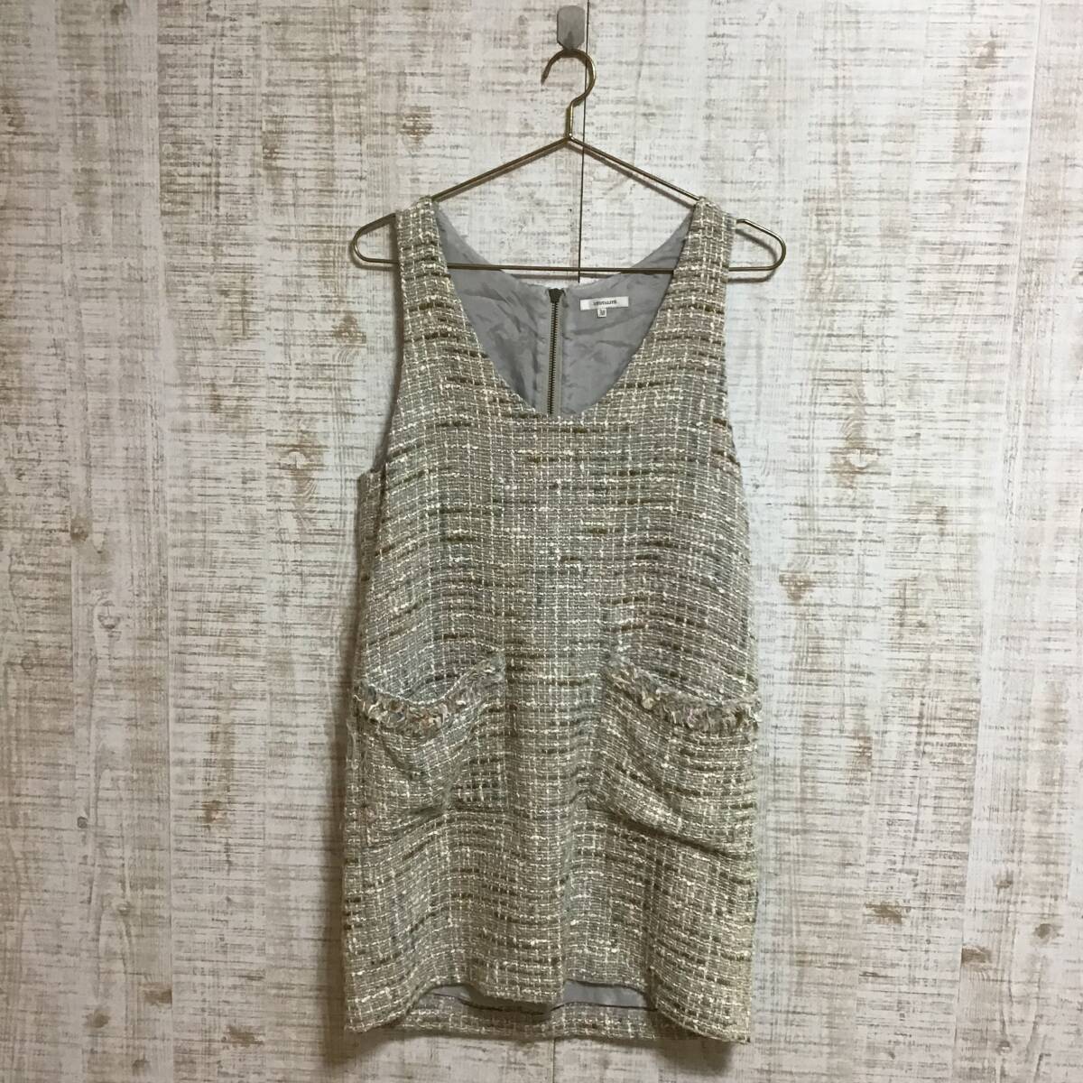 A552◇La TOTALITE|ラ トータリテ ワンピース アイボリー サイズM拍卖