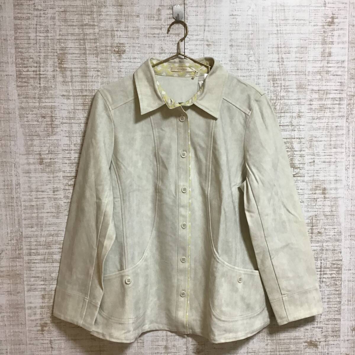 A457◇CORDIER|コルディア ジャケット アイボリー サイズM拍卖