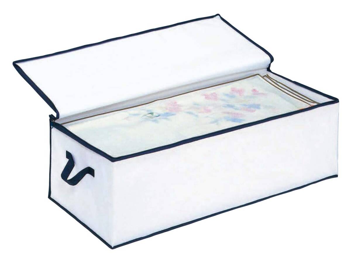 【数量限定】252763 厚手の着物収納ケース 約幅95×奥行42×高さ30cm ホワイト 収納ケース ケイ・ウイル拍卖
