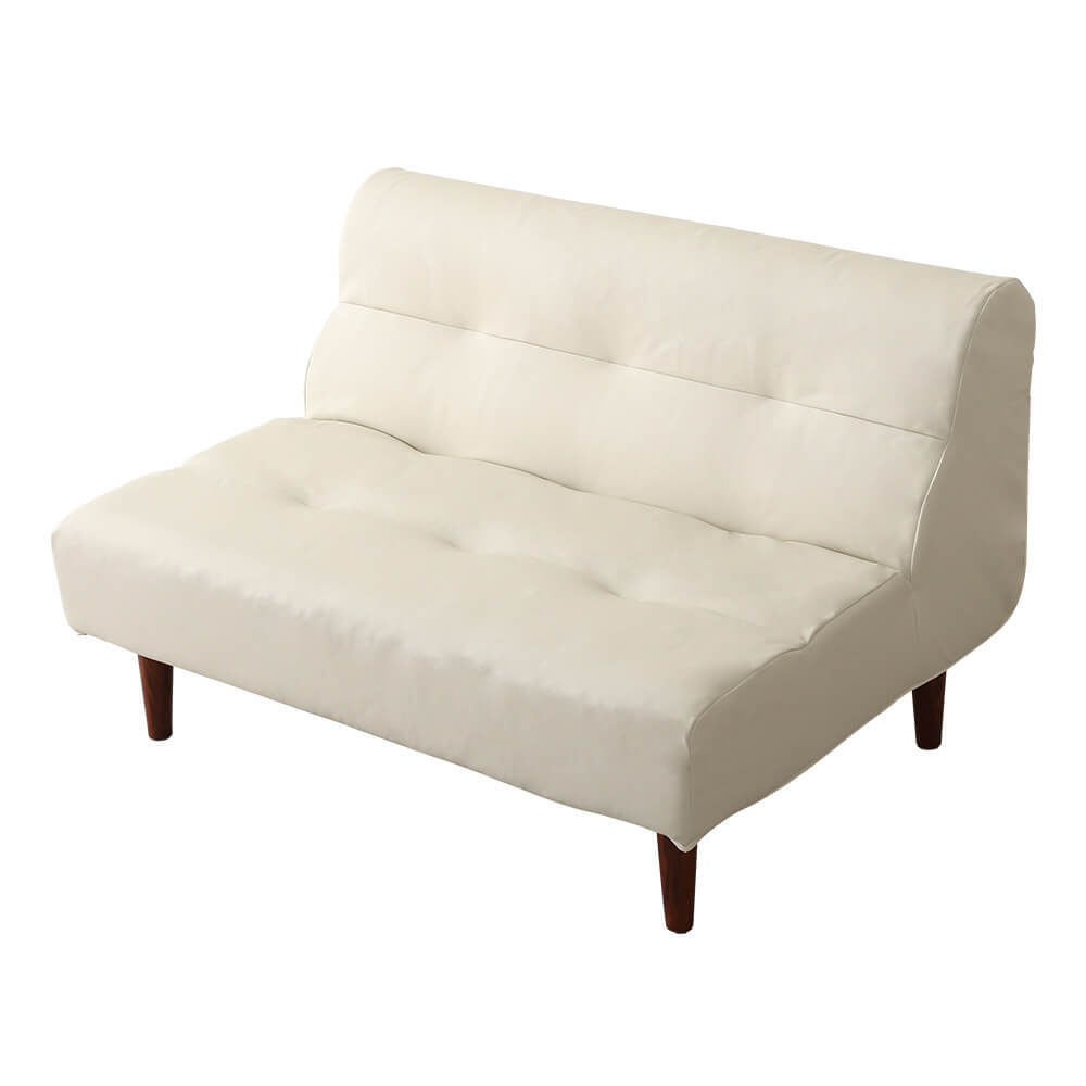 PVCレザー リビングダイニング ダブルソファ 【SHUNgiTE - シュンガイト】 2人掛けソファ SH-07-SNG-2-IV アイボリー拍卖