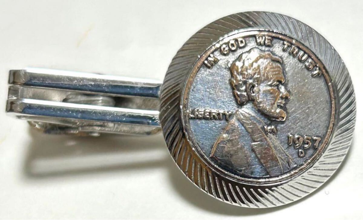 即決 ネクタイピン リンカーン 1957 LIBERTY リバティ IN GOD WE TRUST 送料180円拍卖