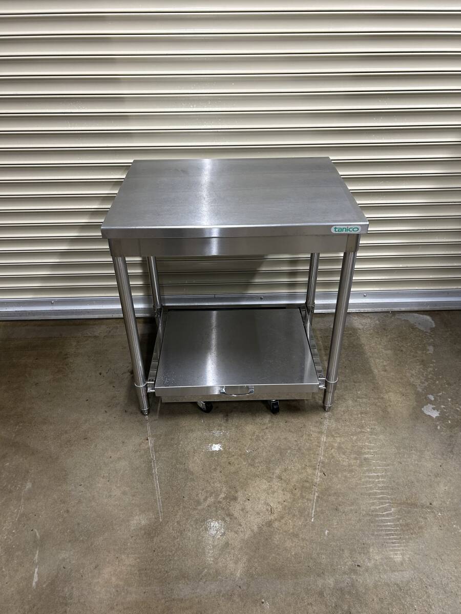d250116-1 タニコー スイハンスライド台車付き作業台 750x600x800 拍卖