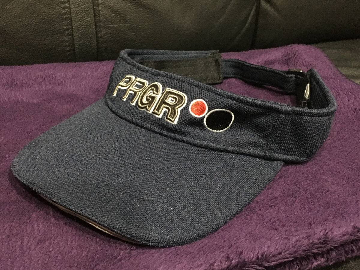【即決】PRGR GOLF サンバイザー 紺 USED拍卖