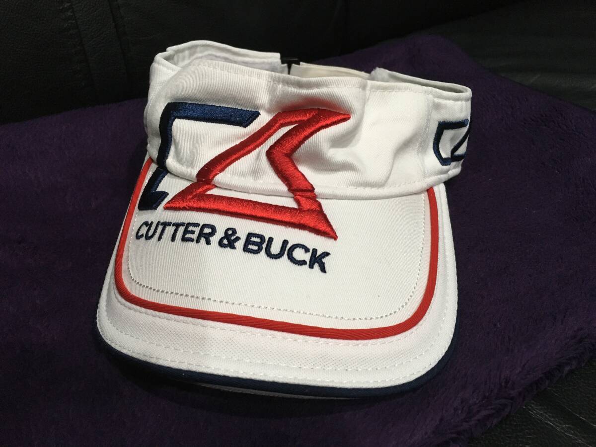 【即決】CUTTER&BUCK GOLF サンバイザー 白 USED拍卖