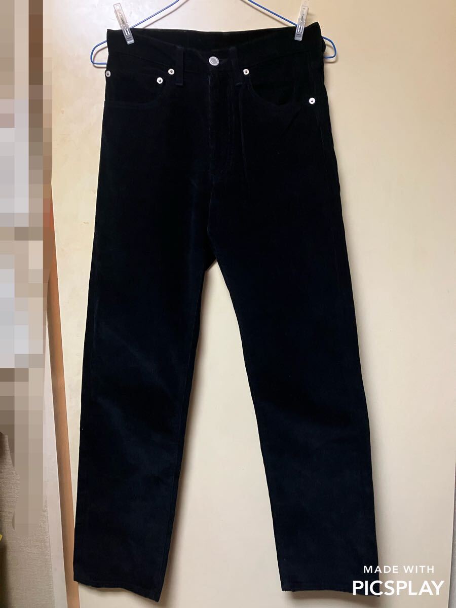 美品/GOOD ENOUGH FINESSE DENIM/コーデュロイ/28インチ/フィネス/グッドイナフ/コラボ/デニム/パンツ/黒/ブラック/藤原ヒロシ/メンズ/S拍卖