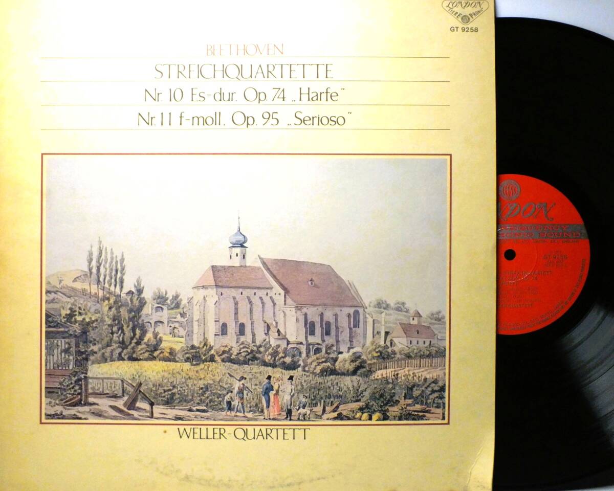 LP GT 9258 ウェラー弦楽四重奏団 ベートーヴェン 弦楽四重奏曲 ハープ 厳粛 【8商品以上同梱で送料無料】2501拍卖