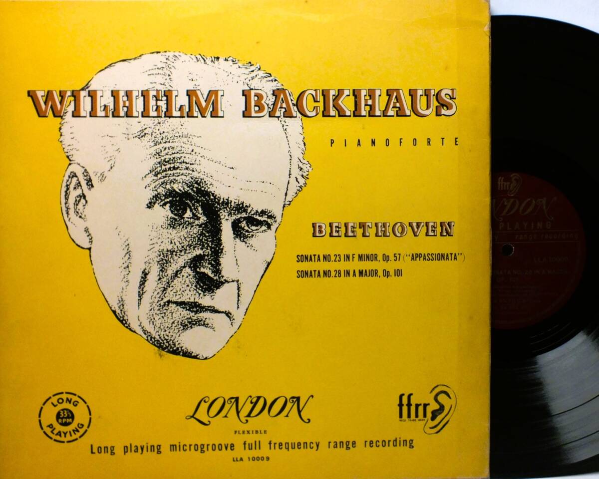 LP LLA 10009 【ピアノ】ウィルヘルム・バックハウス ベートーヴェン ピアノ奏鳴曲 第23番 第28番 【8商品以上同梱で送料無料】2501拍卖