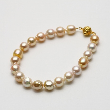 アコヤ真珠パールブレスレット 8.0-8.5mm マルチカラー拍卖