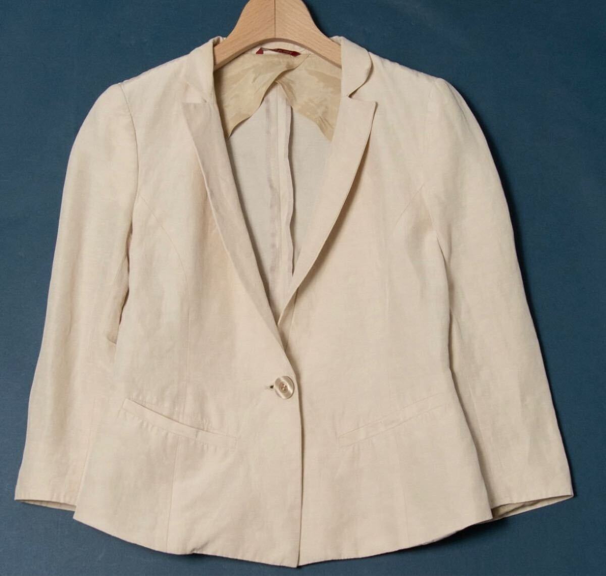 価格16万円程●MaxMara STUDIO 七分袖ジャケット レディースS相当拍卖