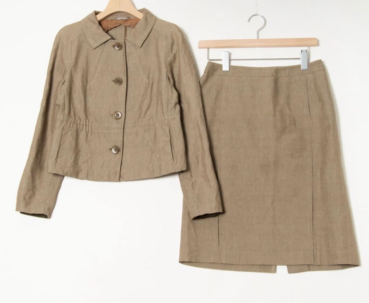 高級30万円●MaxMara セットアップ イタリア製 ジャケット スカート M拍卖
