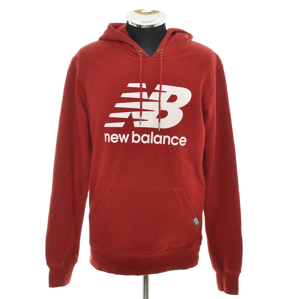 〇510568 NEW BALANCE ニューバランス ○ロゴスウェットパーカー プルオーバー 長袖 ★ サイズXS メンズ レッド拍卖