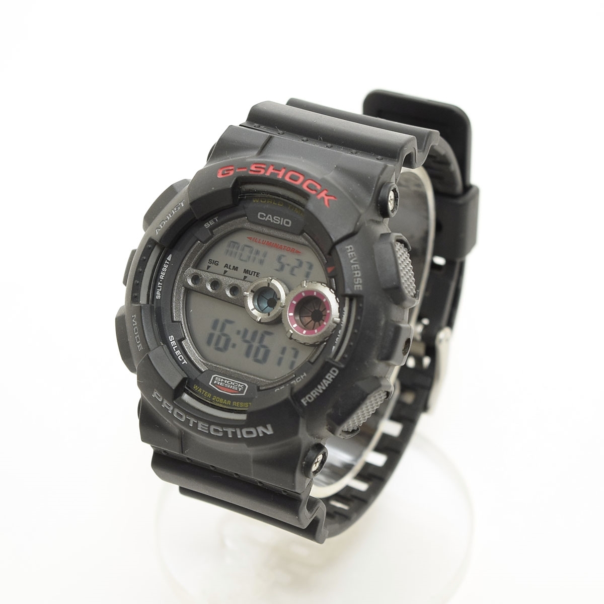 ●516034 G-SHOCK CASIO カシオ ●デジタル 腕時計 GD-100-1ADR メンズ ブラック拍卖