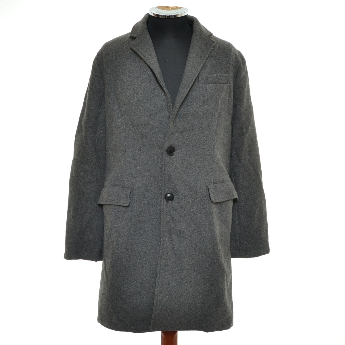 〇532384 Ciaopanic チャオパニック ○チェスターコート サイズL メンズ グレー拍卖