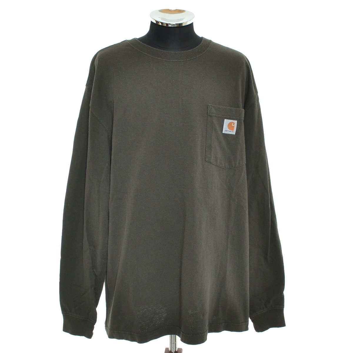 〇533950 Carhartt カーハート ○Tシャツ 長袖 ルーズフィット サイズM メンズ モスグリーン拍卖