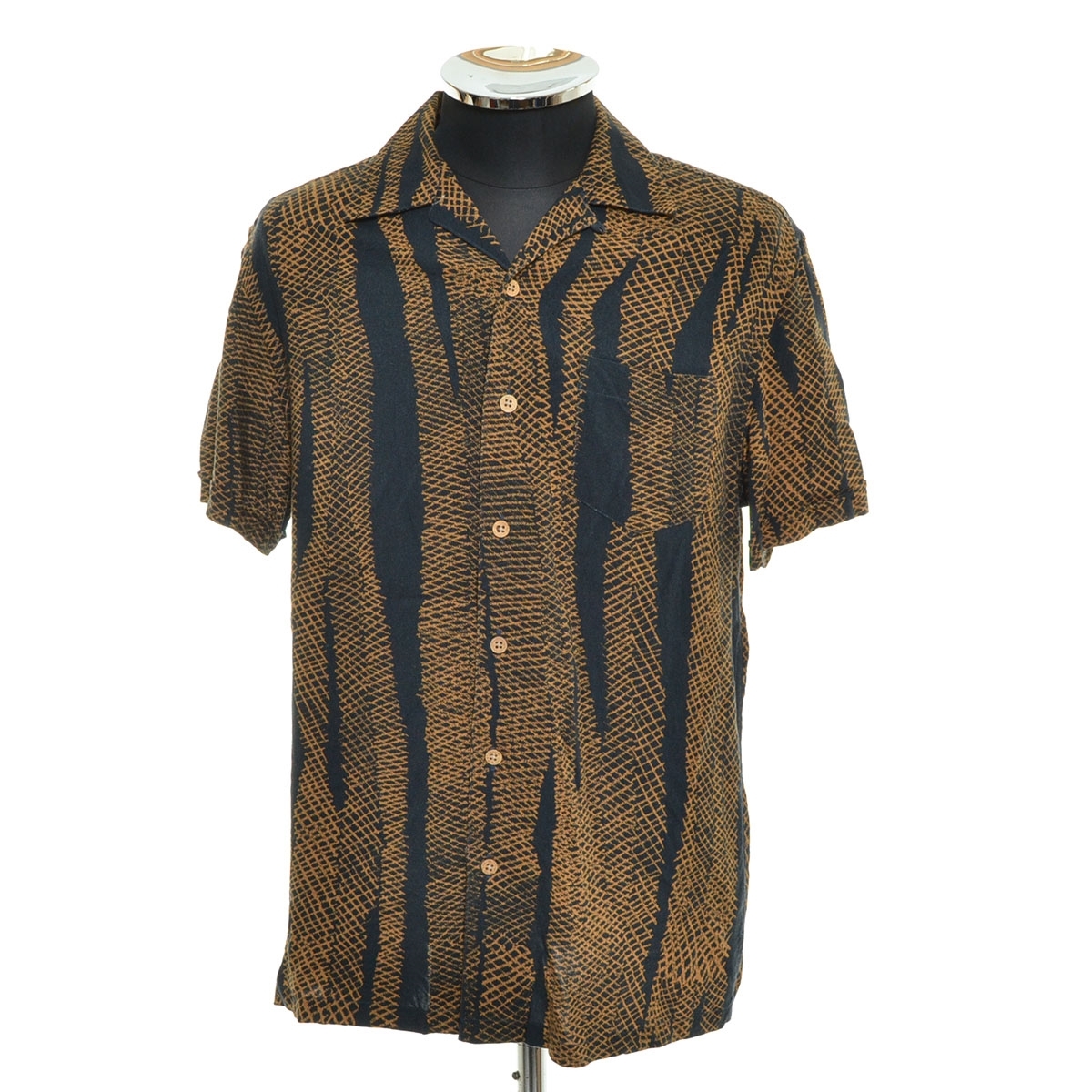 〇533887 Desigual デシグアル ◯半袖シャツ オープンカラーシャツ サイズS メンズ拍卖