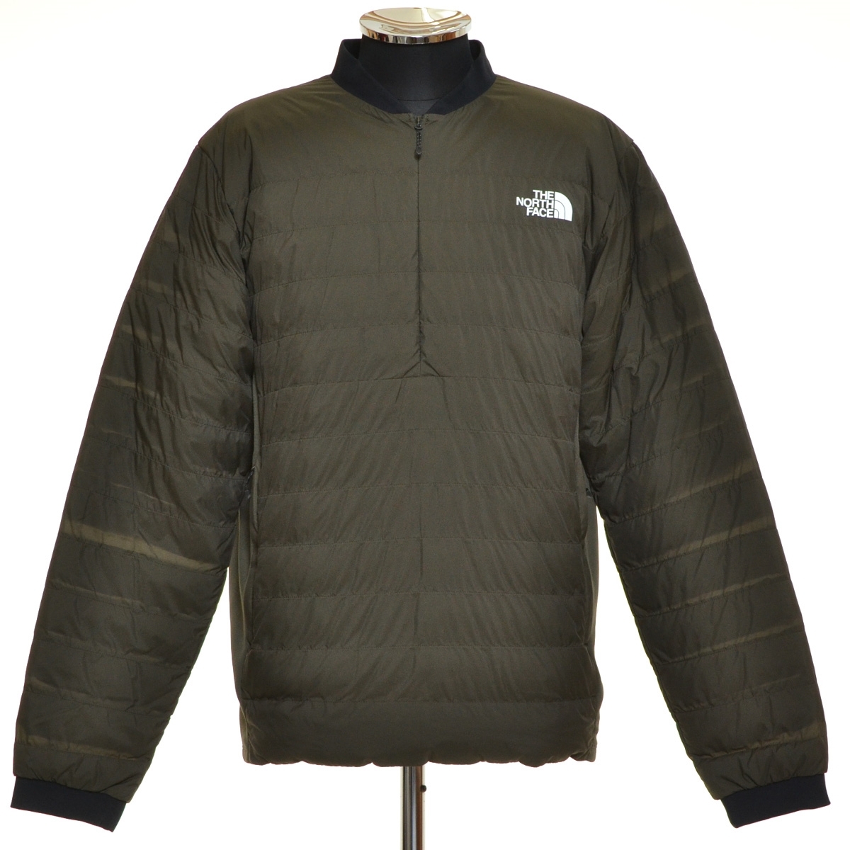 ●468792 未使用品 THE NORTH FACE ノースフェイス ●ダウンジャケット プルオーバー 50-50 ダウンプル ND92101 サイズL メンズ グリーン拍卖