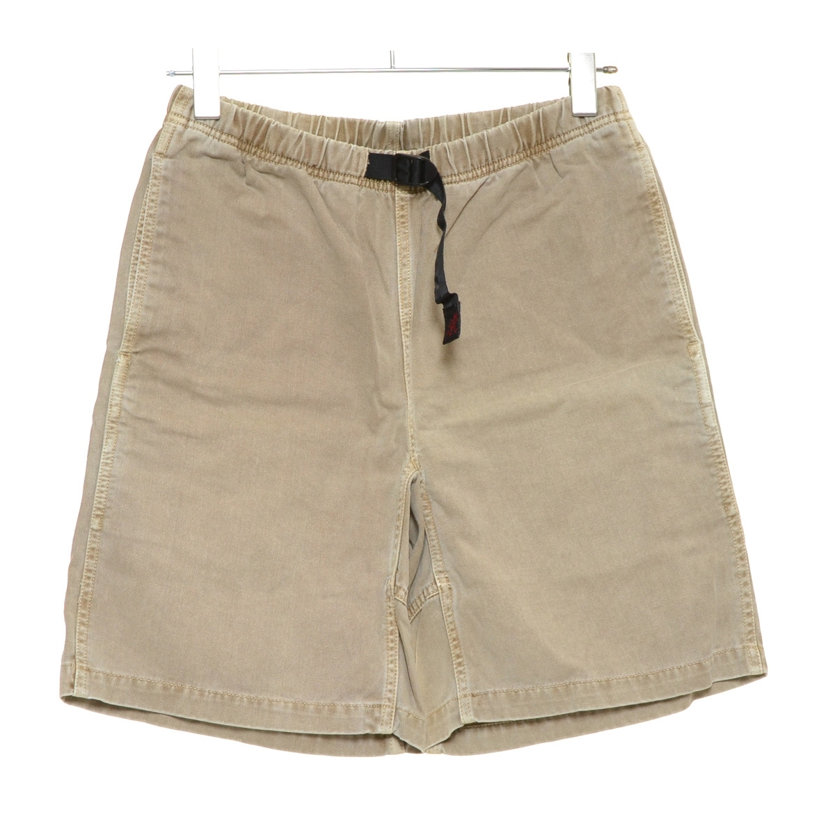 〇473428 GRAMiCCi グラミチ ○クライミングパンツ ハーフ ショート ショーツ サイズS 製品染め メンズ ベージュ拍卖