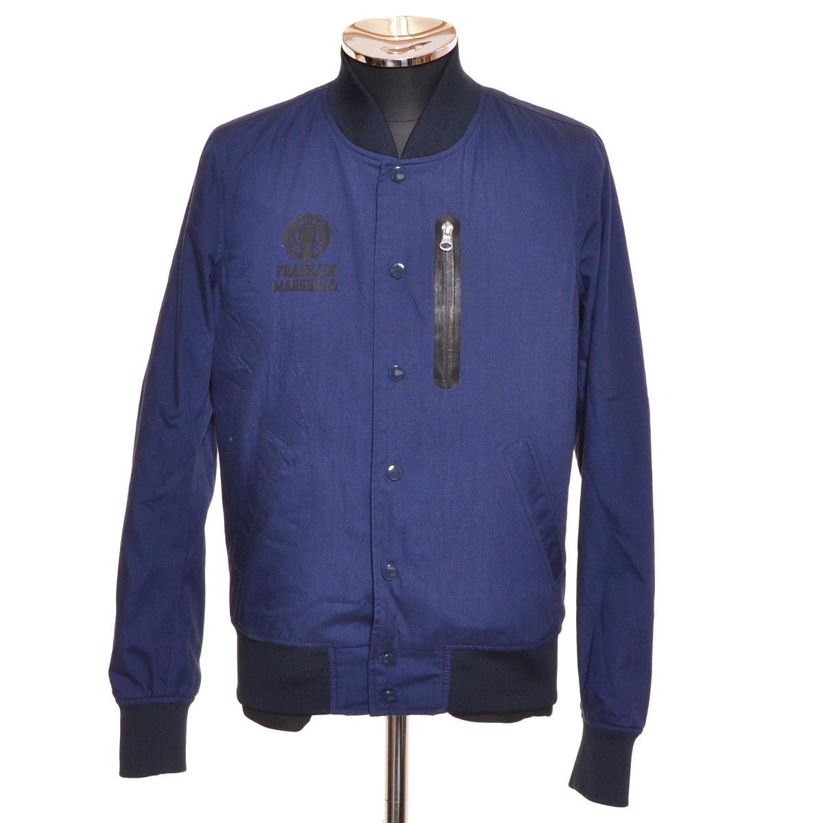 ●499443 FRANKLIN&MARSHALL フランクリン&マーシャル ●リブブルゾン ジャケット サイズXS メンズ ネイビー拍卖