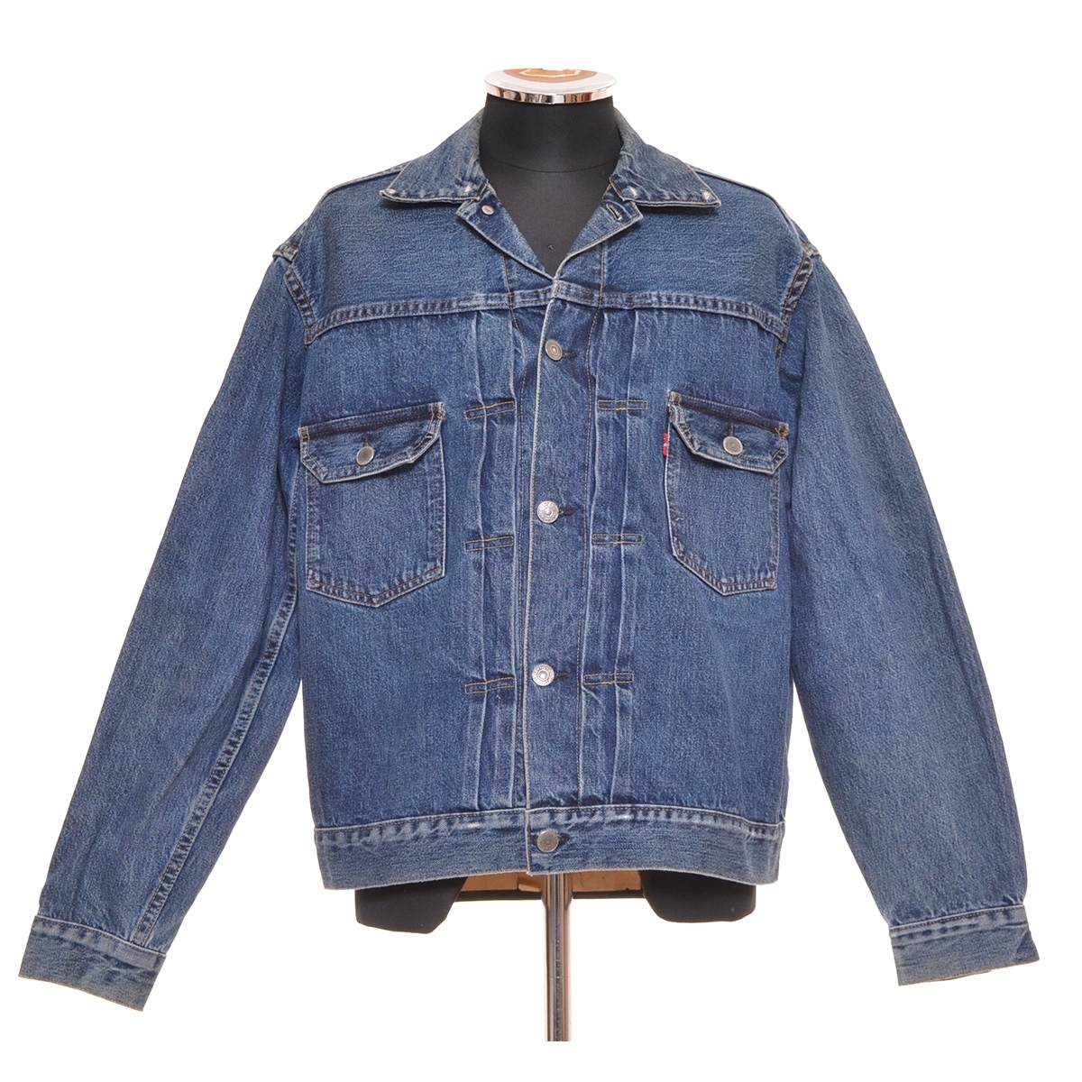 ●466767 LEVI'S リーバイス ●2nd デニムジャケット バレンシア工場 ヴィンテージ セルビッチ 507XX サイズ44 セルビッジ メンズ USA製拍卖