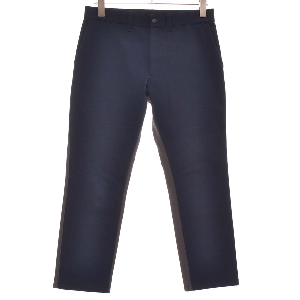 ●512890 COMME des GARCONS HOMME コムデギャルソン ●前後切替パンツ スリムフィット AD2021 HH-P028 メンズXS 日本製 ネイビー×グレー拍卖