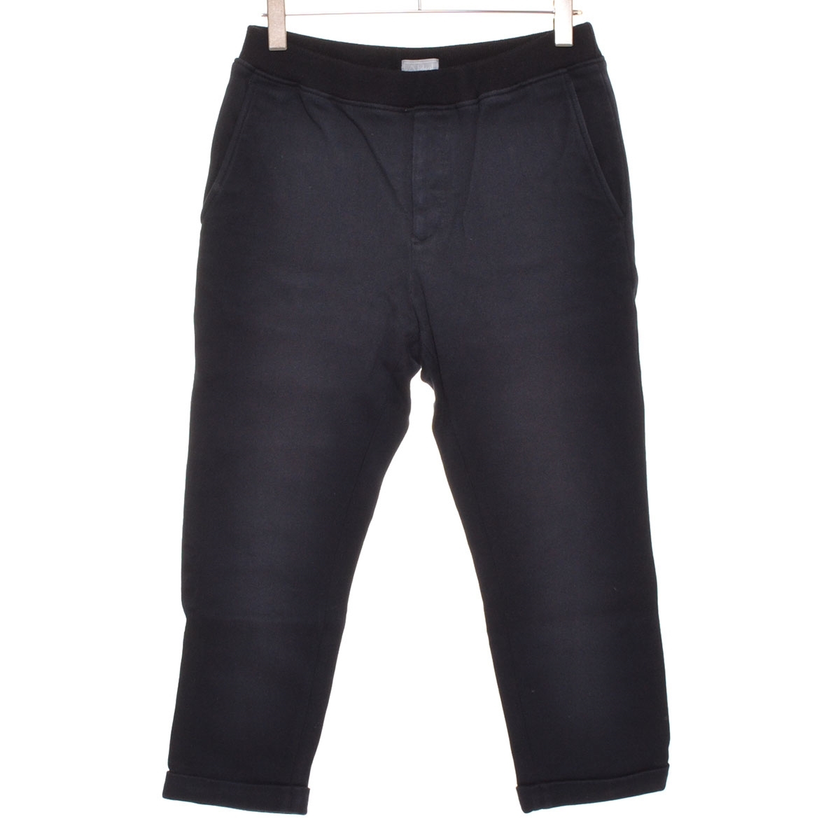 〇480483 Lideal リディアル リデアル ○イージーパンツ Pumpkin ヘビースウェット クロップド 裾ダブル サイズM メンズ 日本製 ネイビー拍卖