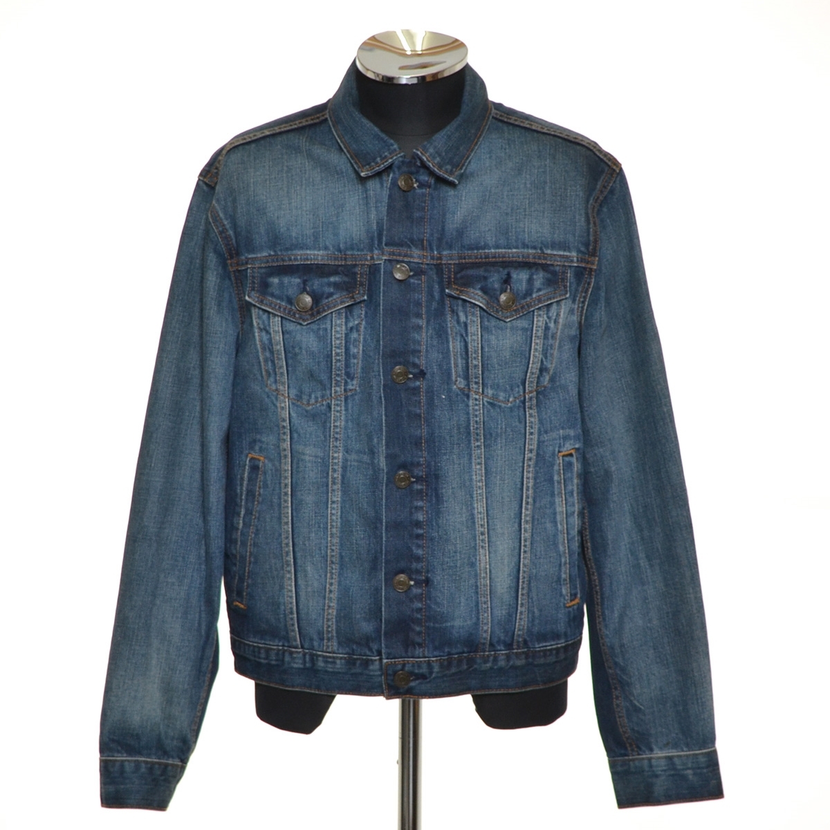 〇492932 GAP ギャップ ○デニムジャケット 3rd トラッカージャケット サイズM メンズ インディゴ拍卖